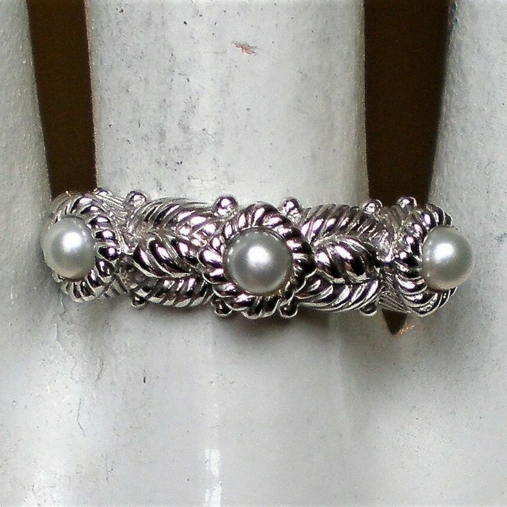 Designer Judith Ripka Signed Solid Sterling Silve… - image 7